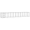 Outdoor Dog Kennel Steel 286.5 ft²