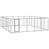 Outdoor Dog Kennel Steel 390.7 ft²