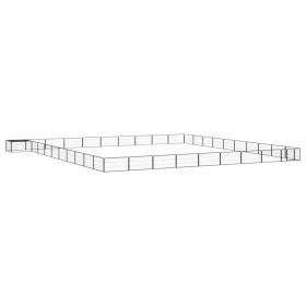 40-Panel Dog Playpen Black 39.4"x19.7" Powder-coated Steel