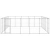 Outdoor Dog Kennel Galvanized Steel 390.7 ft²